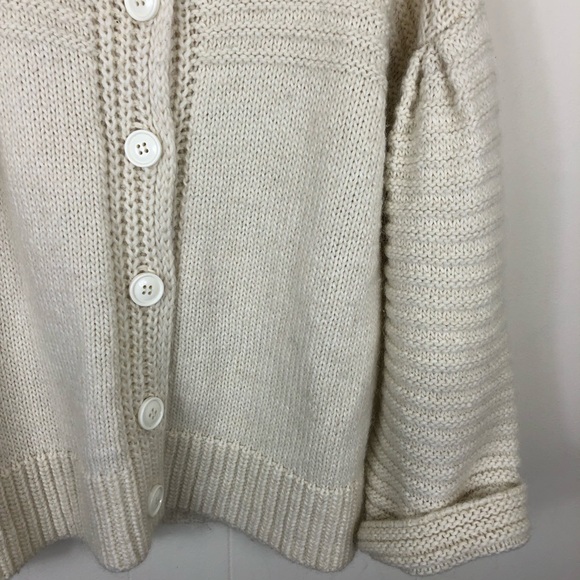 Benetton Wool Mohair Chunky Knit Sweater Sz M - Picture 4 of 16
